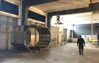 Snowden - Kulissenbau, Kulissenbau. GRIZZLY Filmbau GmbH